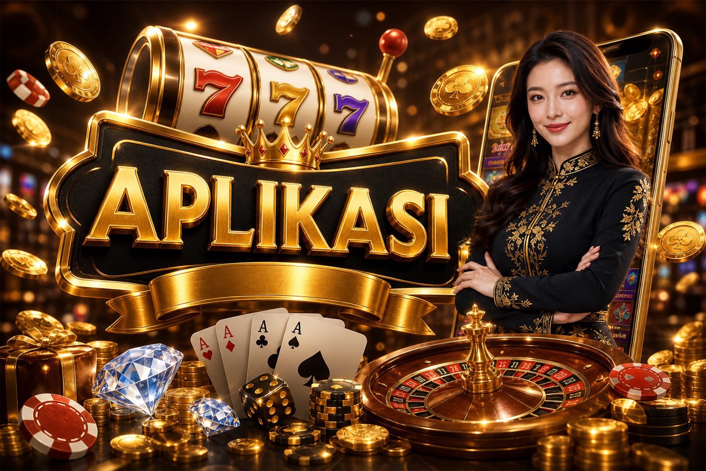 Tampilan antarmuka AplikasiHHSC Fortune Tiger di layar ponsel